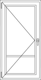 Aluminium - Balkon draairaam met dwarslat